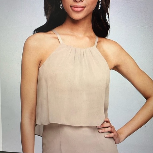 David’s bridal bridesmaid dress in “biscotti” - Picture 3 of 6